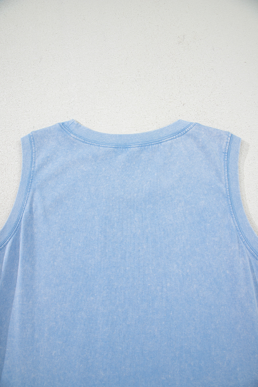 Mineral Wash Pocket Tank Dress (Blue)