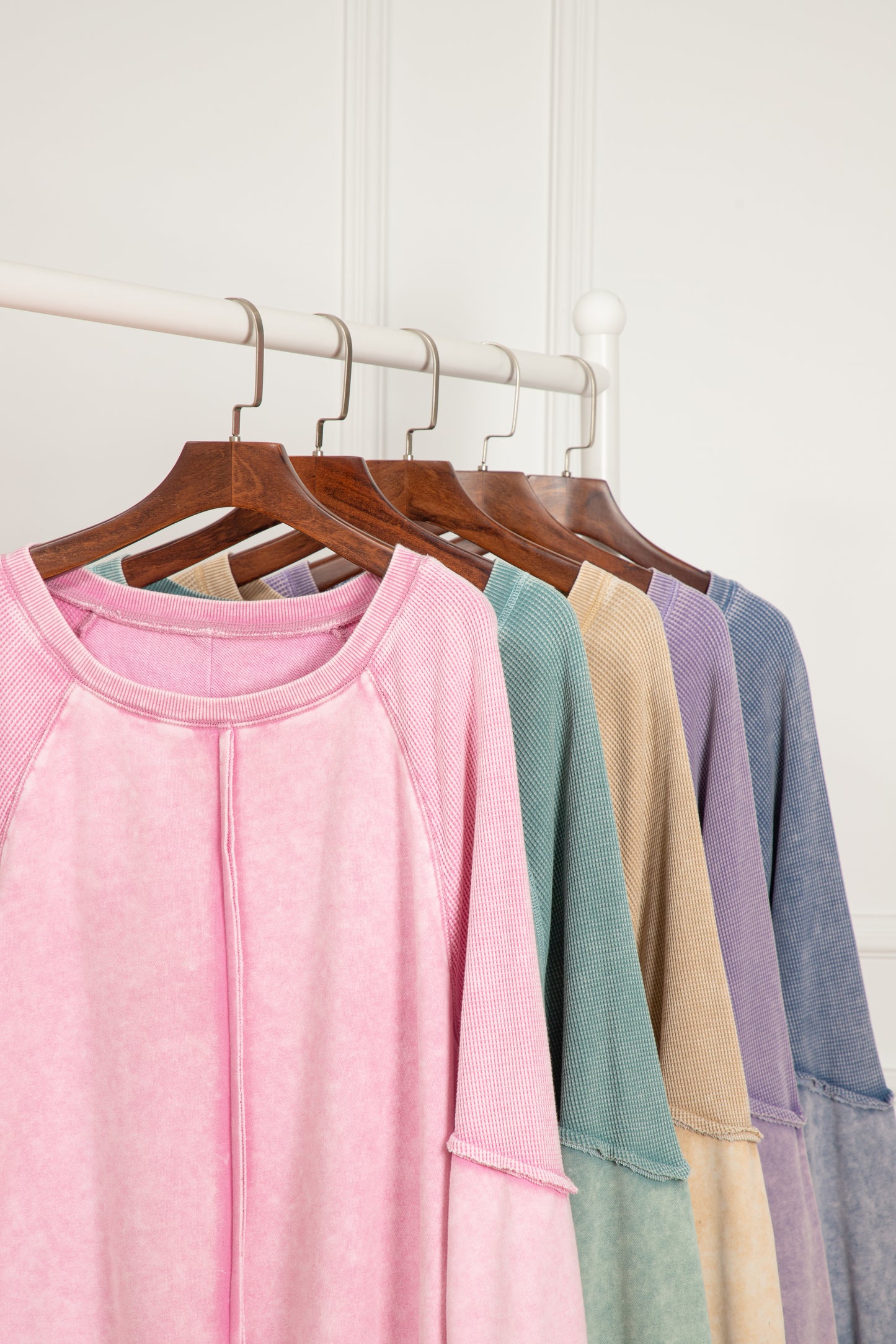 Oversized Waffle Sweatshirt (Tan)
