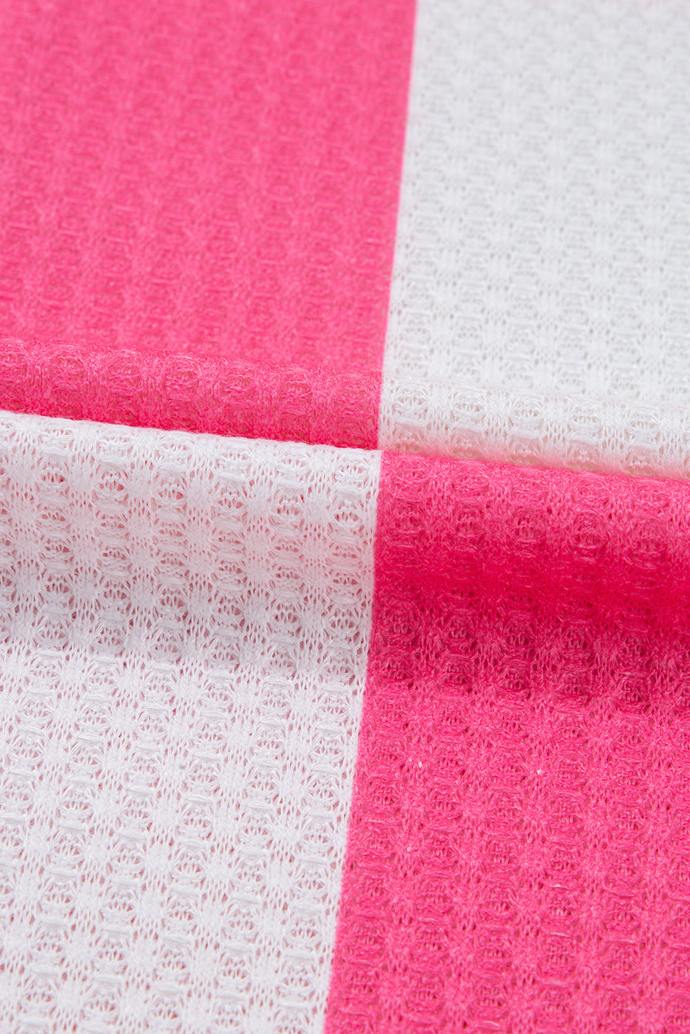 Pink Check Mate Waffle Top (Plus)