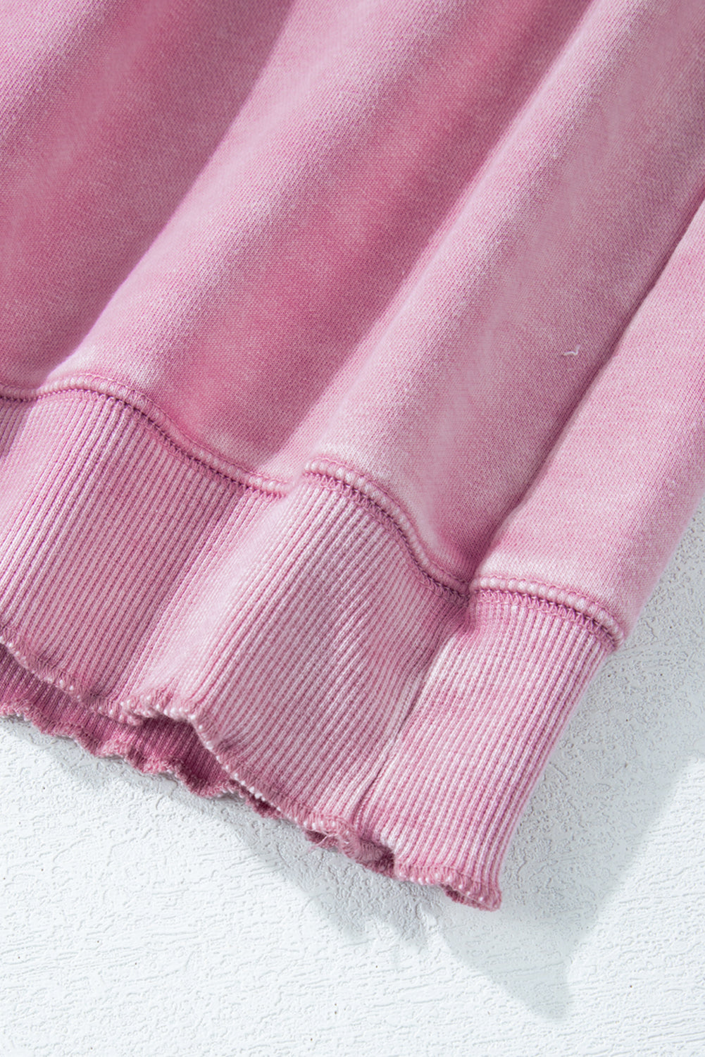 Oversized Waffle Sweatshirt (Pink)