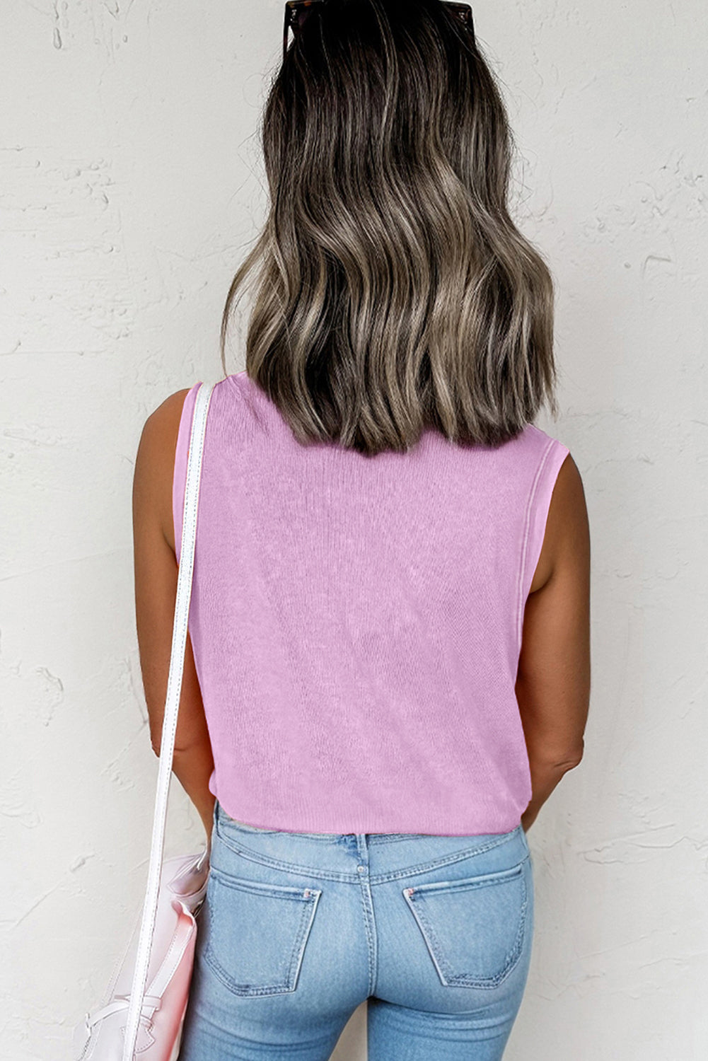 Mineral Wash Patch Tank Top (Orchid)