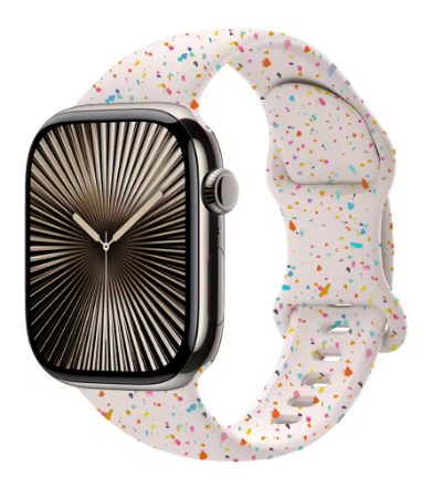 Confetti Color Silicone Smart Watch Band (Multiple Colors)