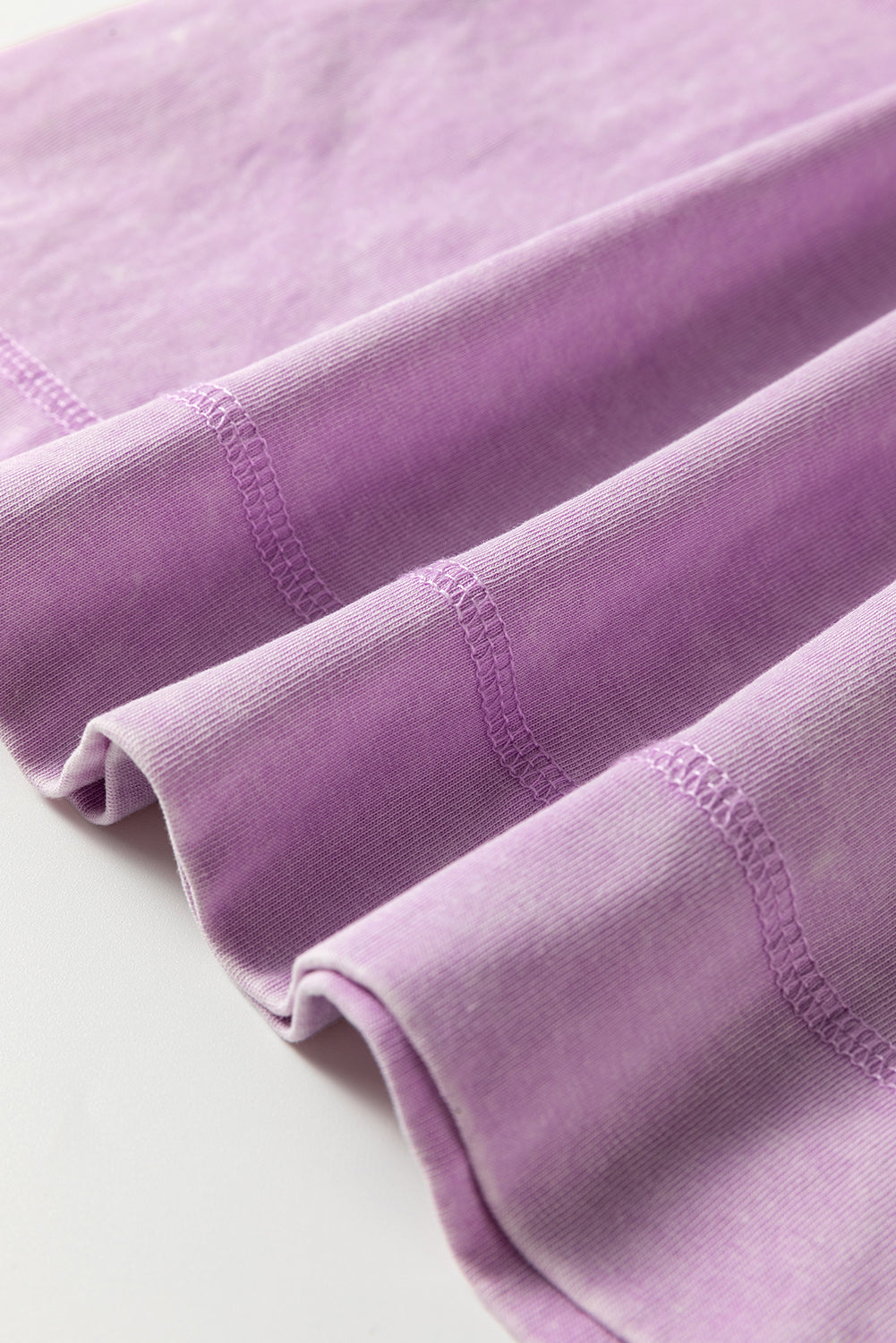 Mineral Wash Pocket Shirt Long Dress (Orchid)