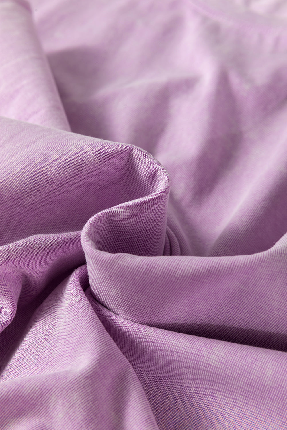 Mineral Wash Pocket Shirt Long Dress (Orchid)