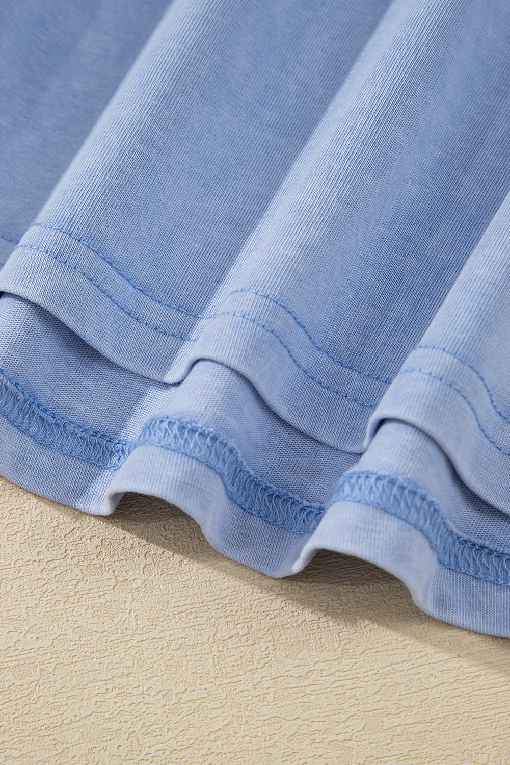 Mineral Wash Patch Tank Top (Blue)