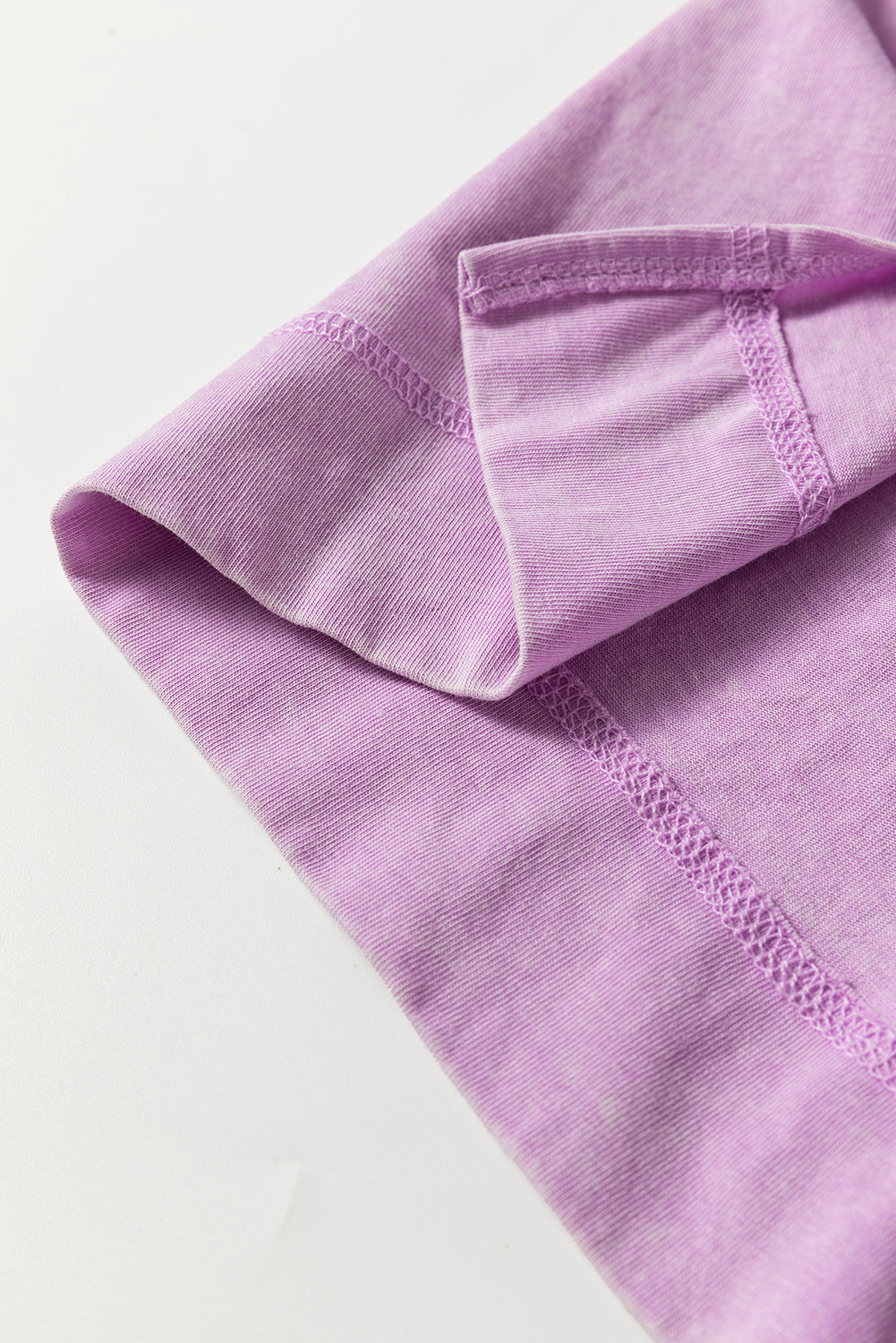 Mineral Wash Pocket Shirt Long Dress (Orchid)