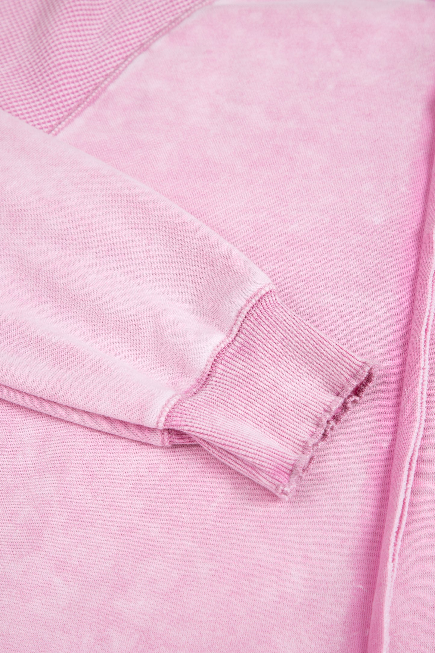 Oversized Waffle Sweatshirt (Pink)