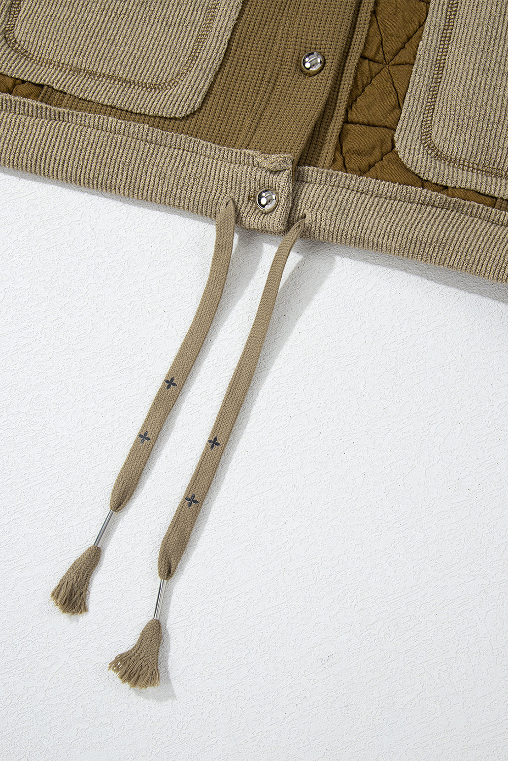 Carrie Quilt Hoodie (Brown/Ivory)
