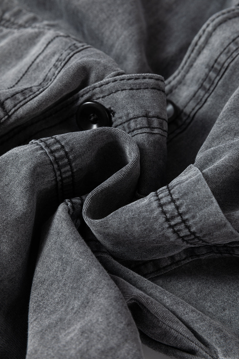 Grey Mineral Wash Denim Jacket