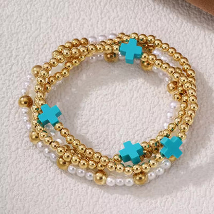 Bold & Beaded Bracelet Stack (Multiple Colors)