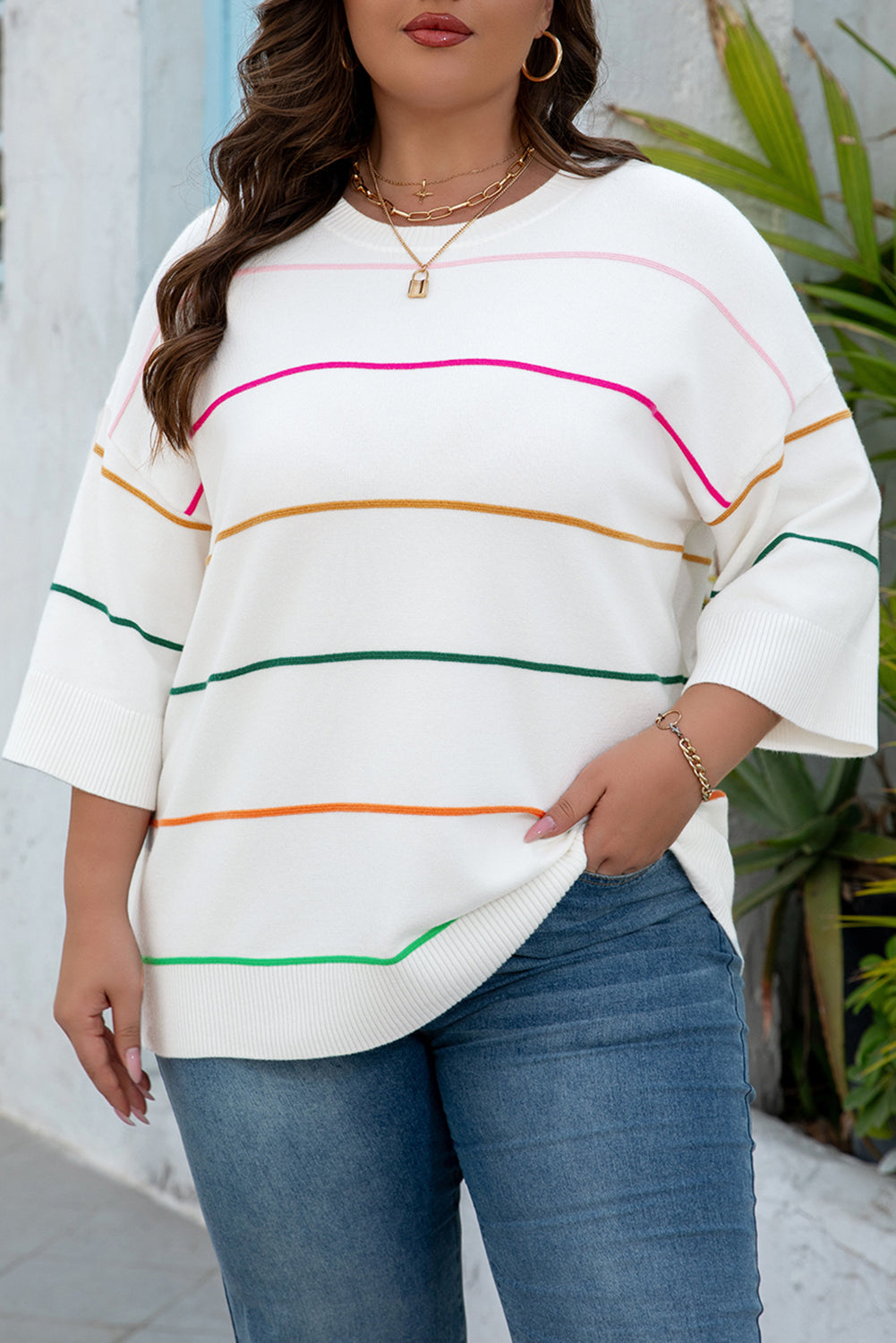 Color Pop Cream Sweater