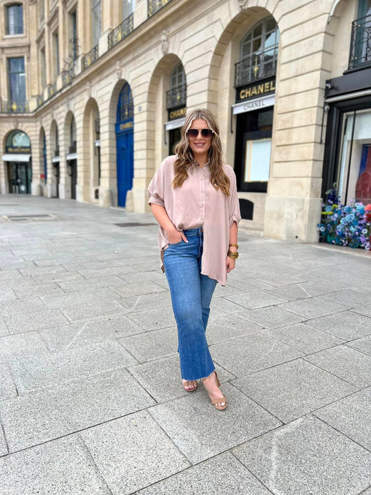Tan Oversized Top (In-Stock)