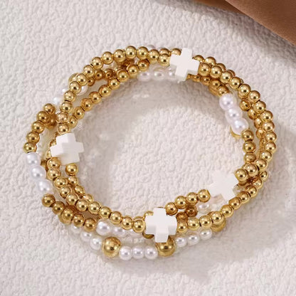Bold & Beaded Bracelet Stack (Multiple Colors)