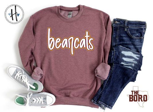 Puff Script Sweatshirt (Custom Mascot)