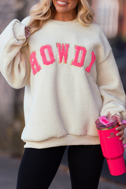 Sherpa HOWDY Patched Sweatshirt