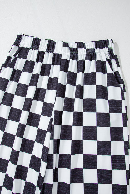 Checkmate High Waist Wide Leg Pants