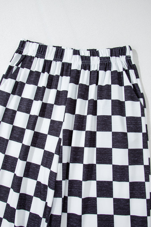 Checkmate High Waist Wide Leg Pants