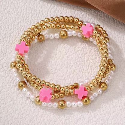 Bold & Beaded Bracelet Stack (Multiple Colors)