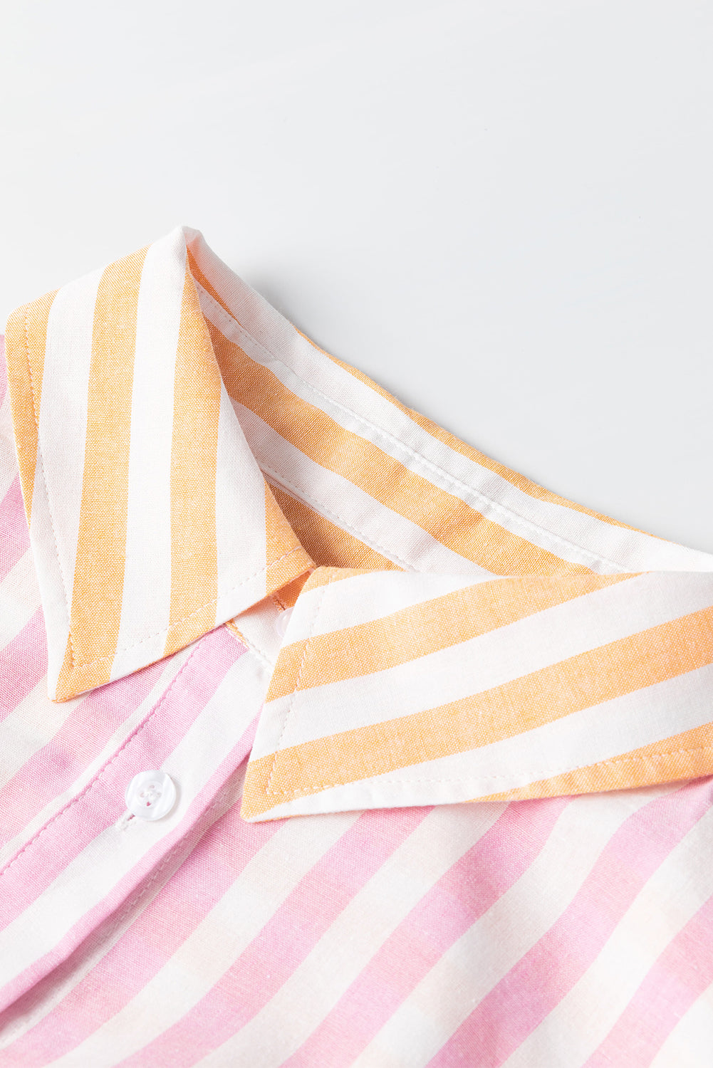 Sunburst Stripes Button Top
