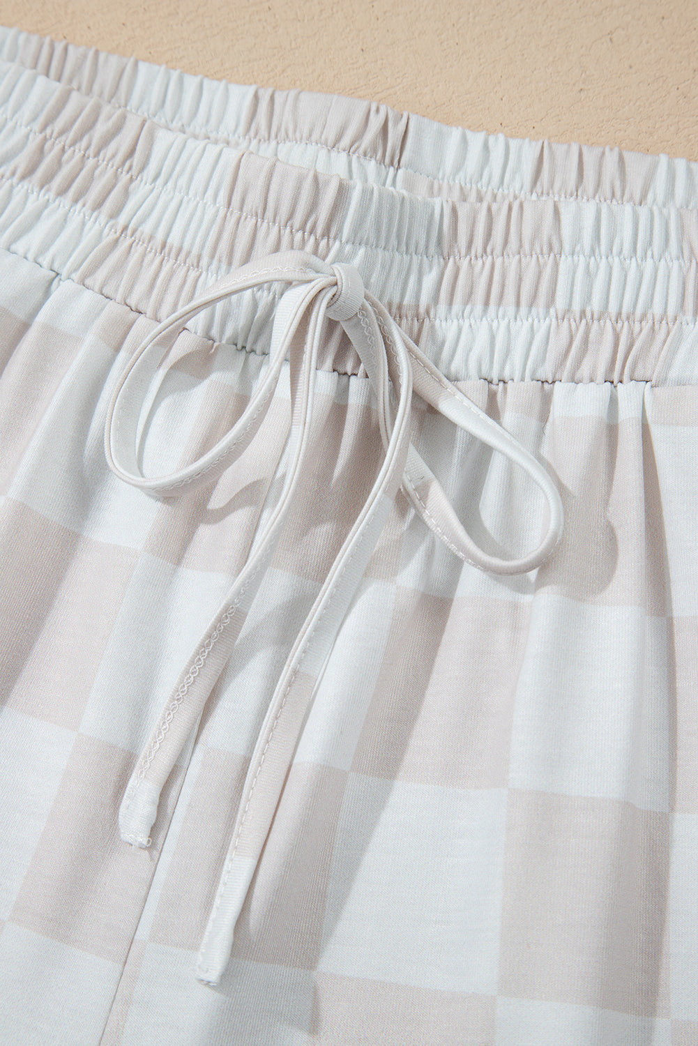 Beige Bliss Checkered Comfort Set
