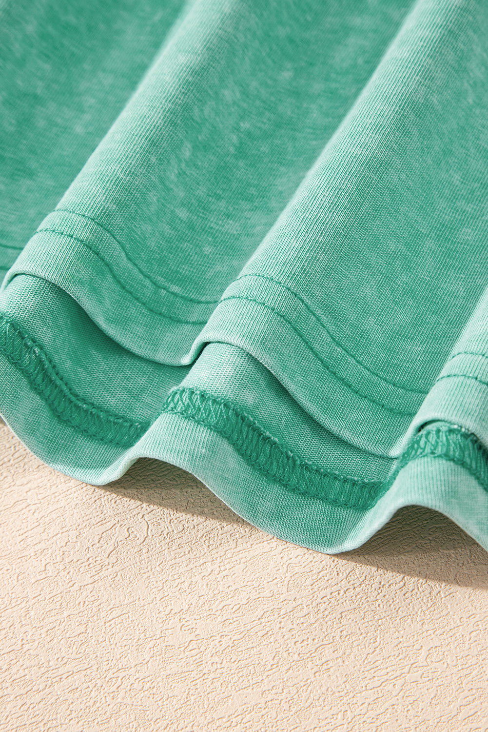 Mineral Wash Patch Tank Top (Green)