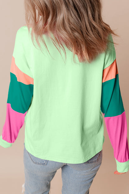 Lime Sherbet Stripe Oversized Top