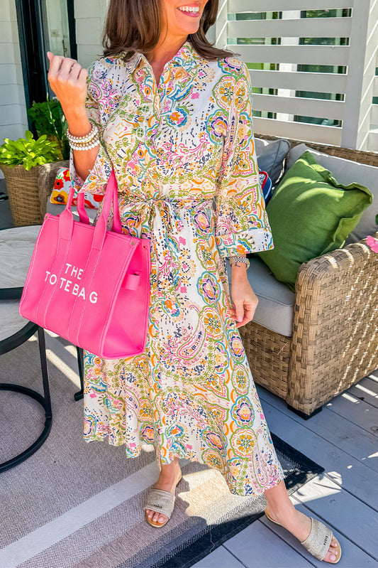 Paisley Paradise Midi Dress
