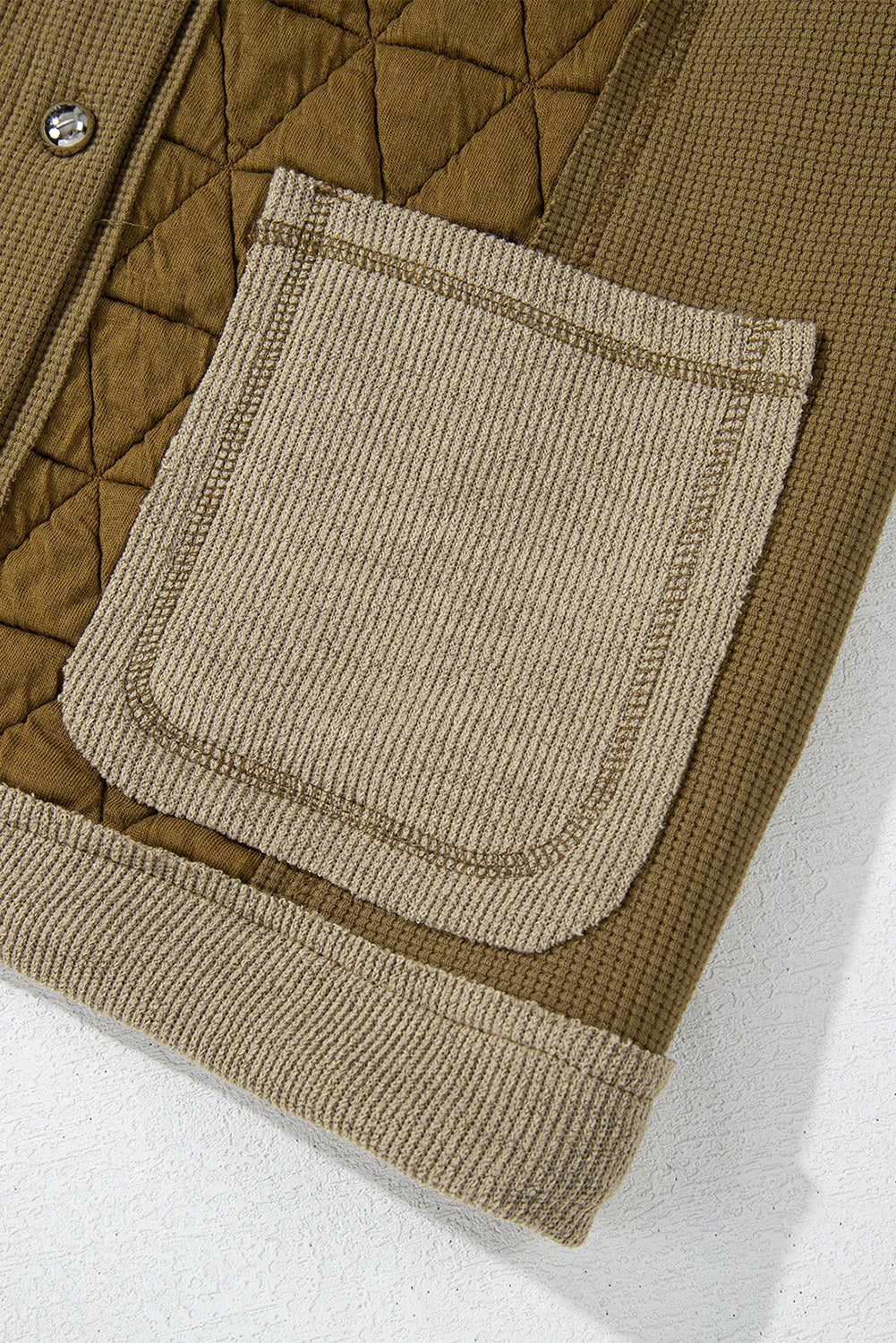 Carrie Quilt Hoodie (Brown/Ivory)