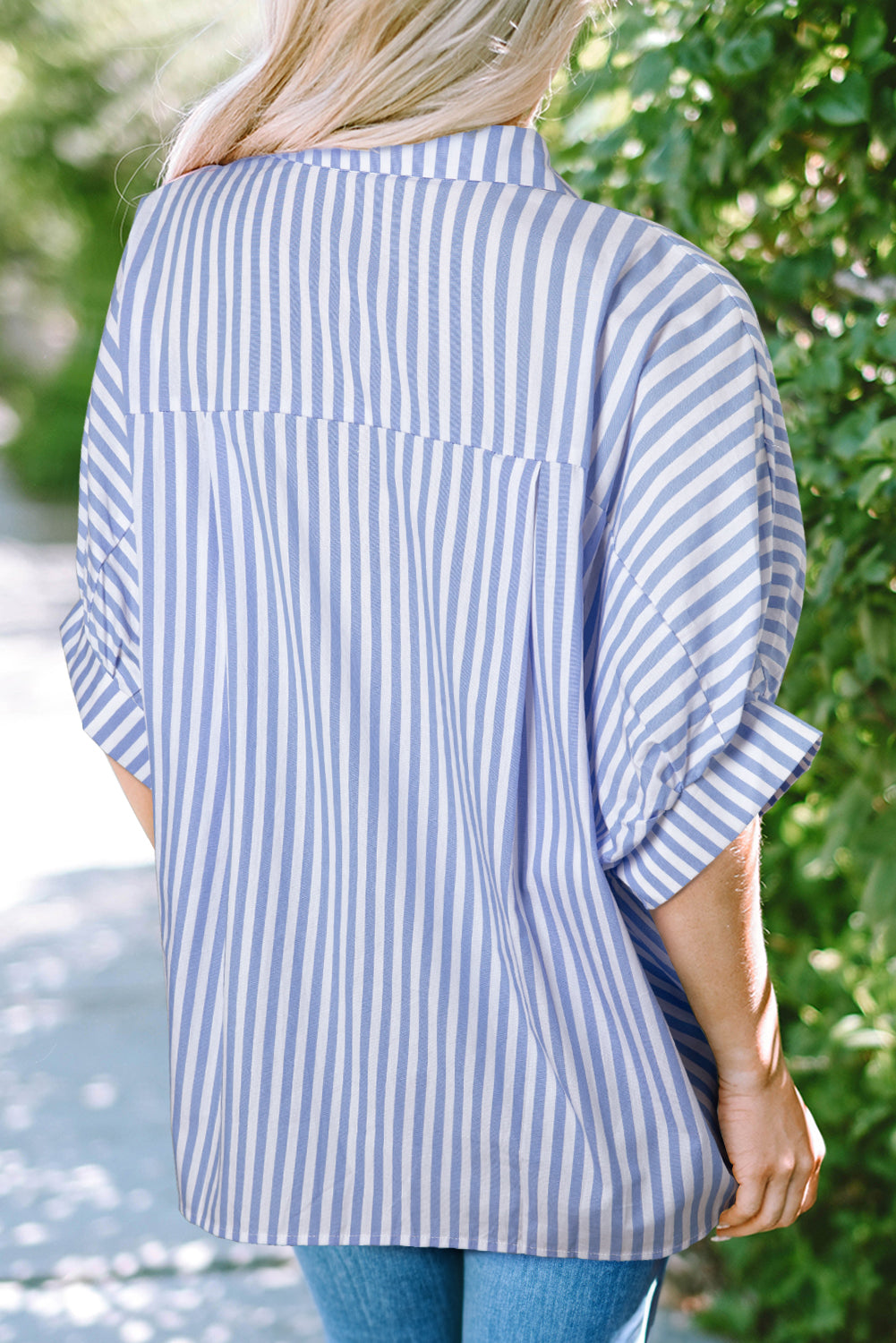 Breezy Blues Dolman Oversized Shirt