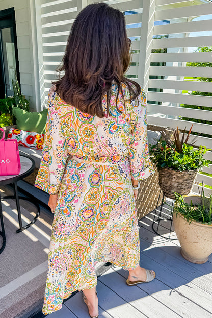 Paisley Paradise Midi Dress