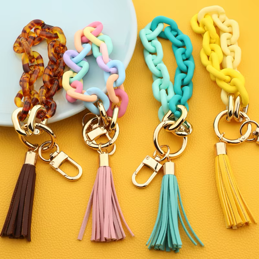 Sweet Chain Tassel Charm (6 Colors)