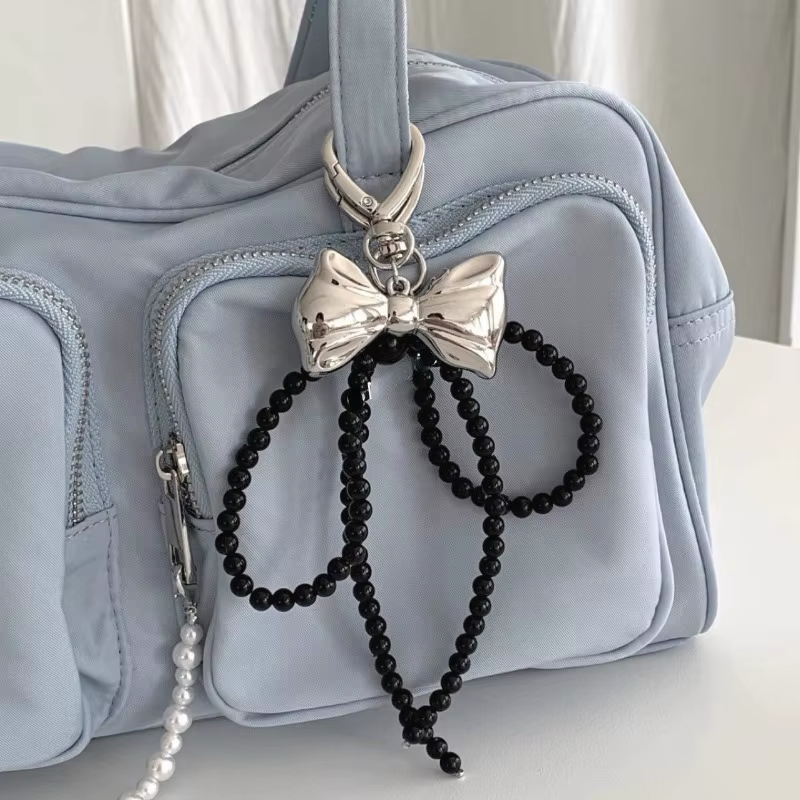 Beaded Bowknot Bag Charm (3 Colors)