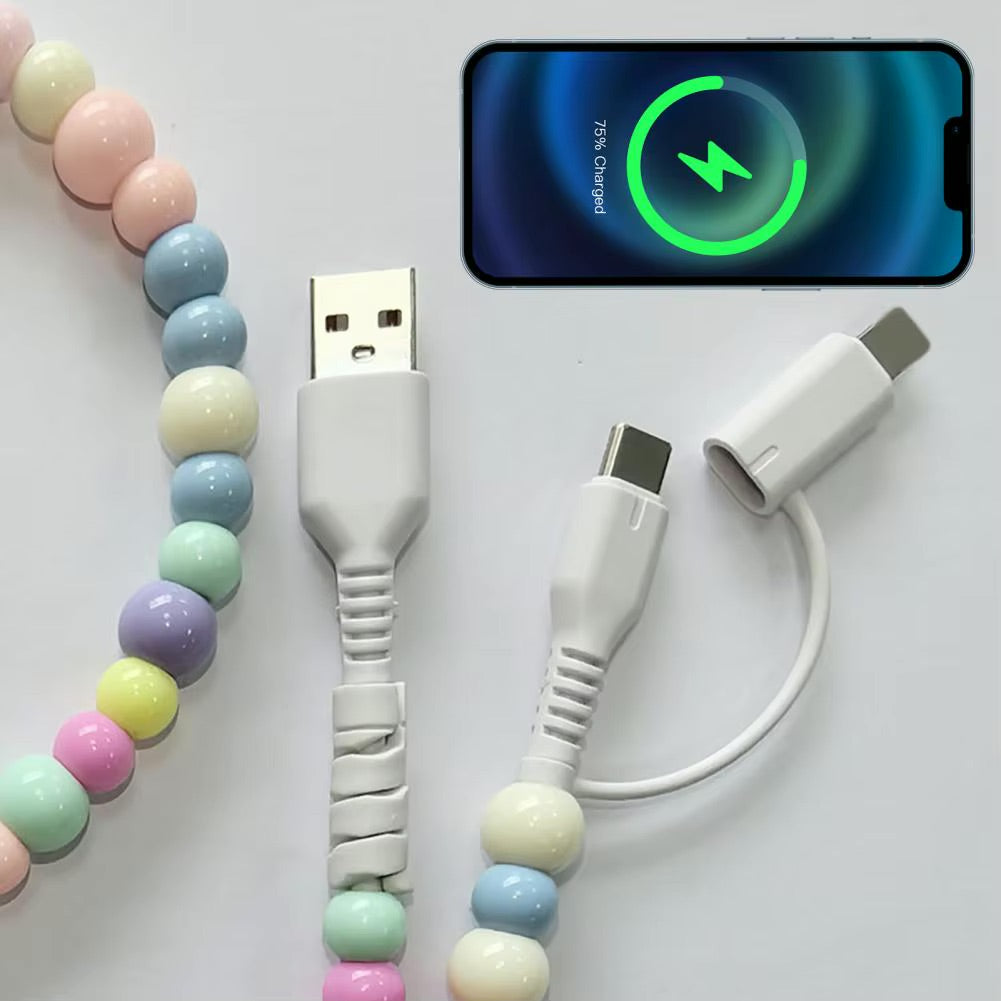 Beaded Charger Cord (Multiple Colors)