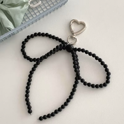 Beaded Bowknot Bag Charm (3 Colors)