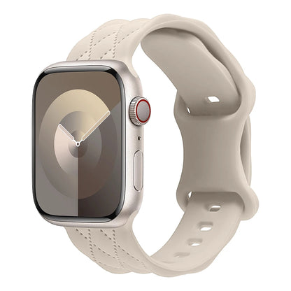 Quilt Puff Silicone Apple Watch Band