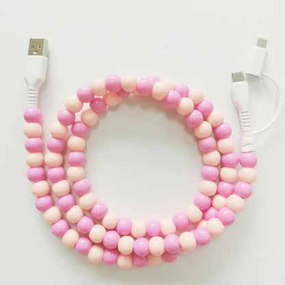 Beaded Charger Cord (Multiple Colors)