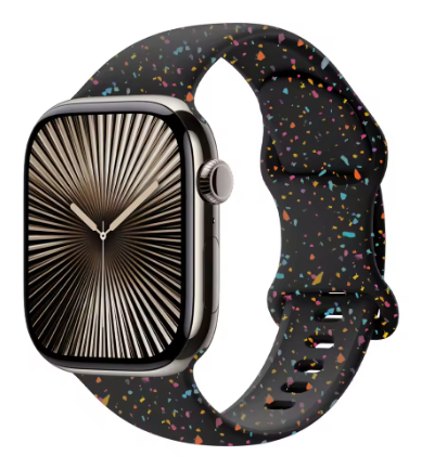 Confetti Color Silicone Smart Watch Band (Multiple Colors)