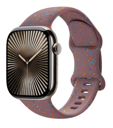 Confetti Color Silicone Smart Watch Band (Multiple Colors)