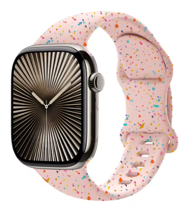 Confetti Color Silicone Smart Watch Band (Multiple Colors)