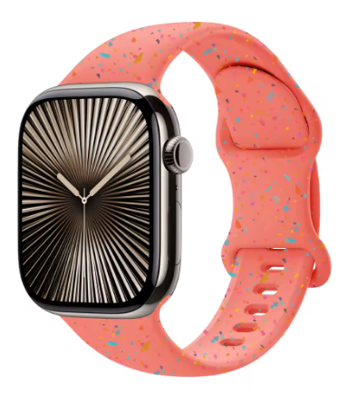 Confetti Color Silicone Smart Watch Band (Multiple Colors)