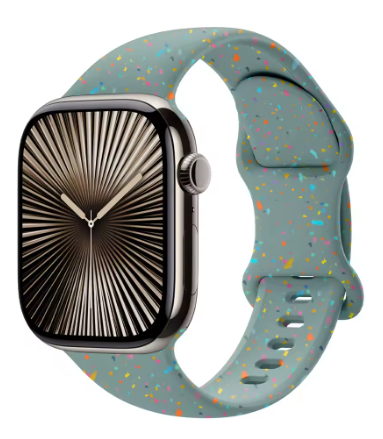 Confetti Color Silicone Smart Watch Band (Multiple Colors)