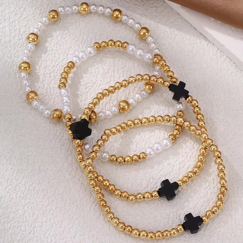 Bold & Beaded Bracelet Stack (Multiple Colors)