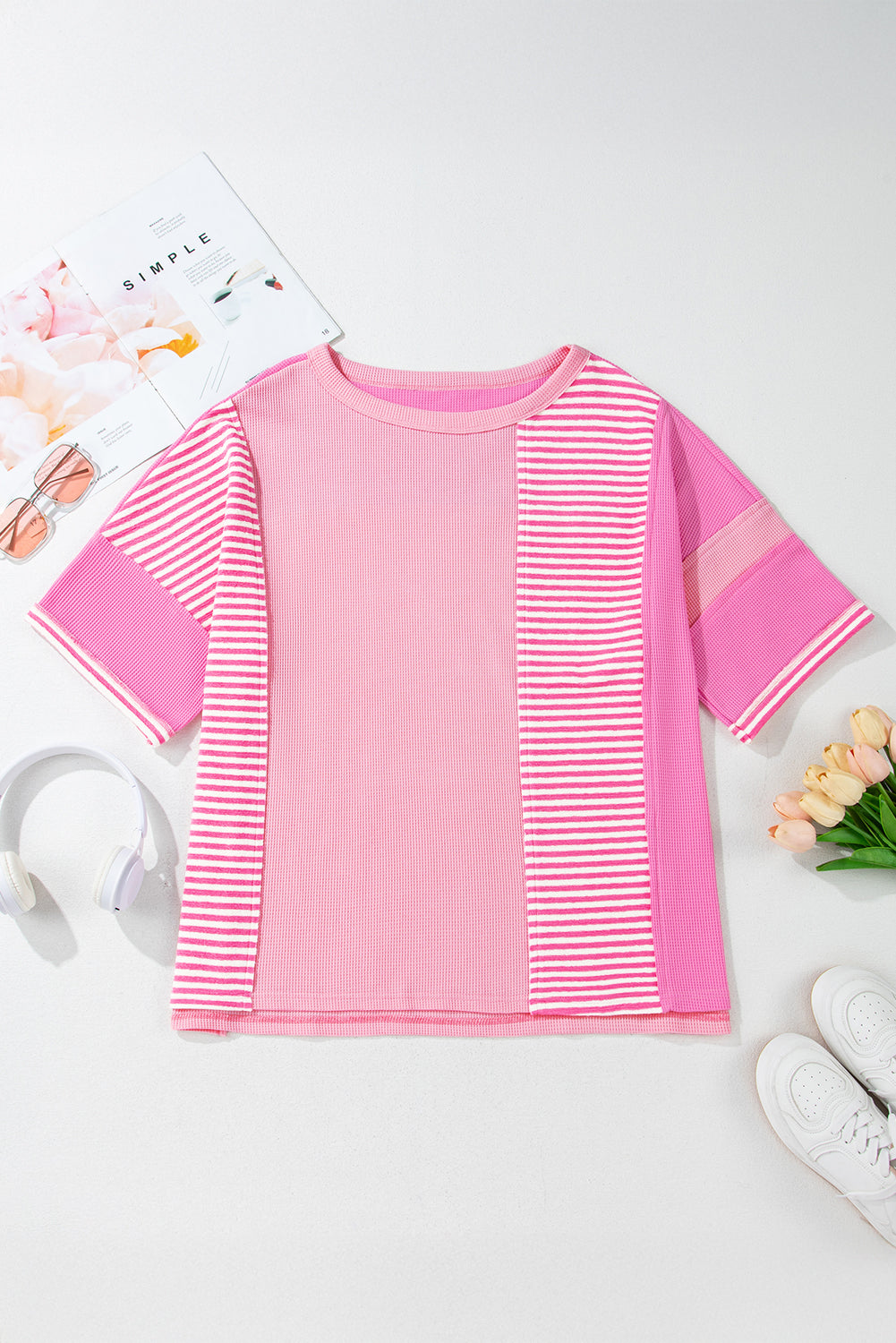 Pink Patchwork Top (Plus)