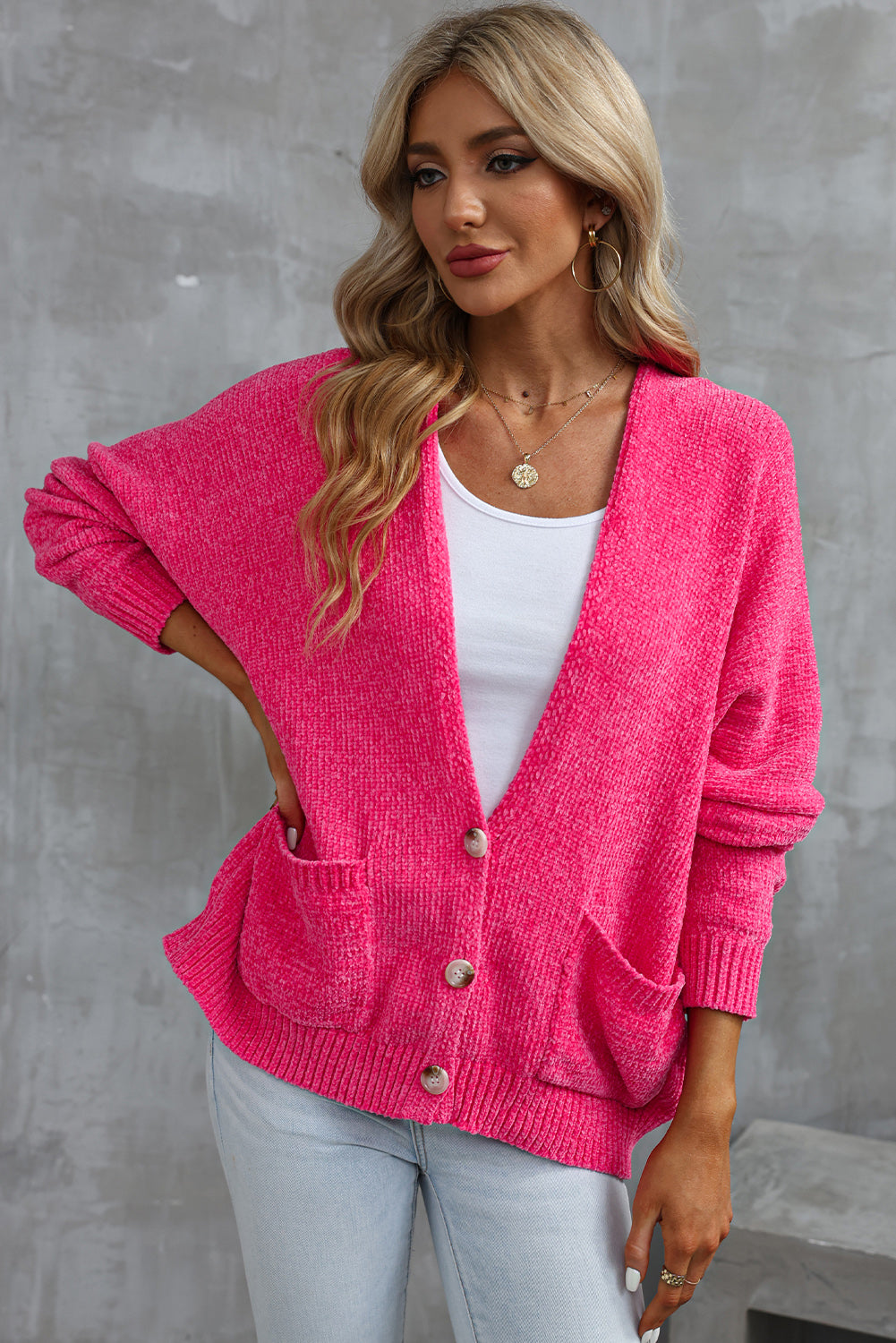 Cozy Vibes Cardigan (Rose)