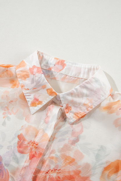 Floral Fling Balloon Sleeve Top