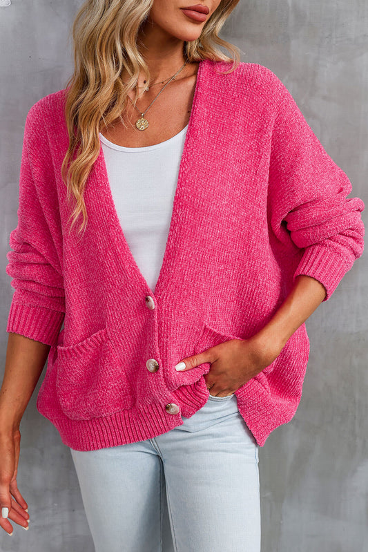 Cozy Vibes Cardigan (Rose)