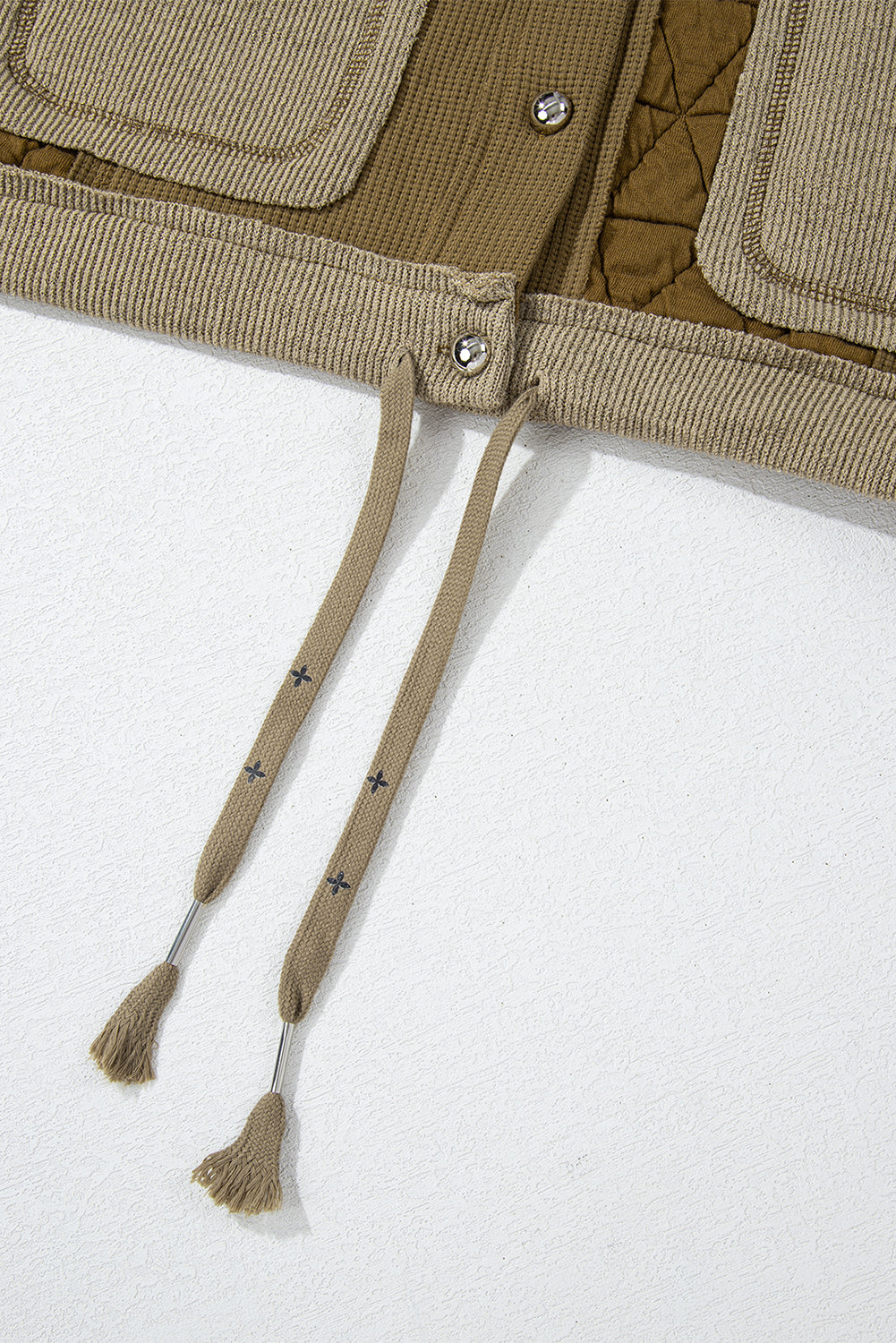 Carrie Quilt Hoodie (Brown/Ivory)
