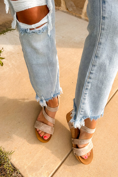Slim Fit Distressed Jeans