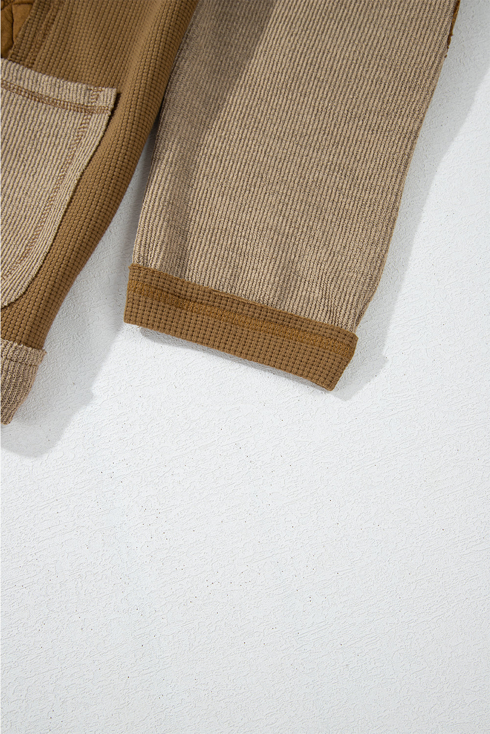 Carrie Quilt Hoodie (Brown/Ivory)