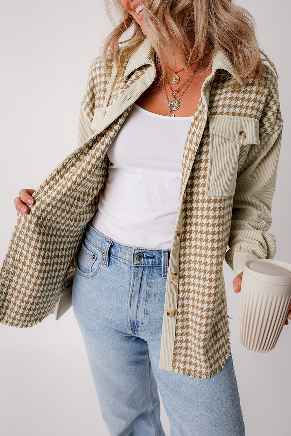 Houndstooth Harvest Shacket